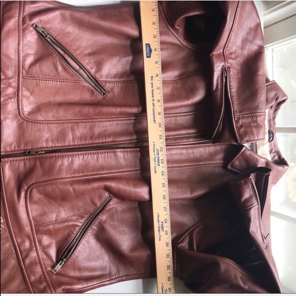 Harley Davidson brown script leather jacket XXL - Picture 6 of 8